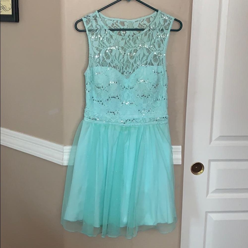 Dazzling Teal Dress